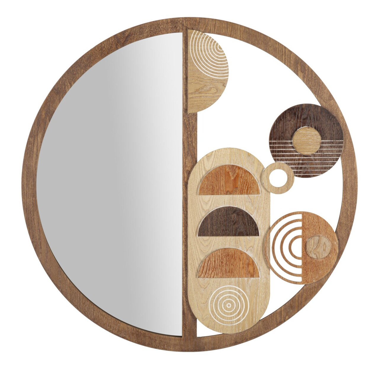 Oglinda de perete Block, Mauro Ferretti, 80 cm, MDF, multicolor - imagine 7